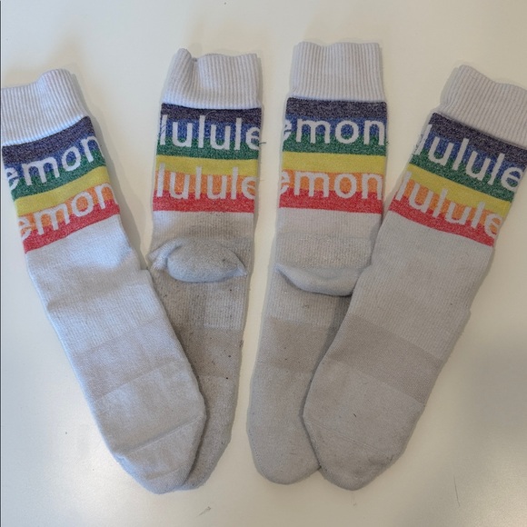 Lululemon Rainbow Stripe Socks - Picture 1 of 2